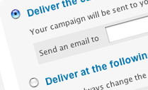 Choisissez de planifier l'envoi de vos emailings à la date et à l'heure de votre choix
